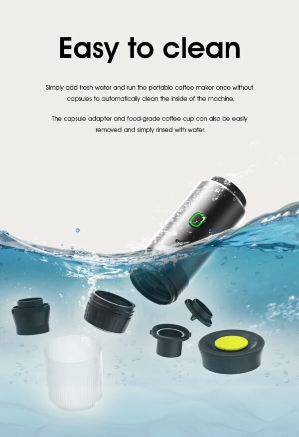Wireless Electric Portable Espresso Coffee Machine for Car & Home Camping Coffee - Image 11