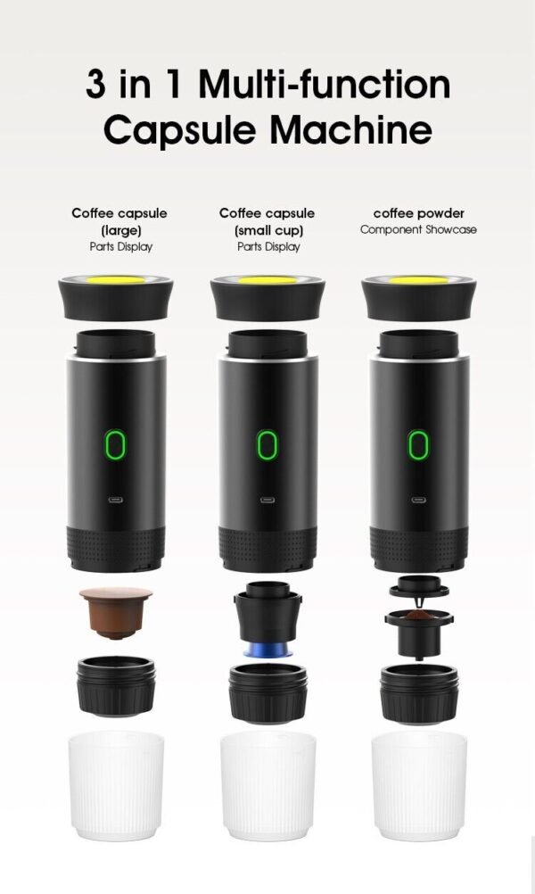 Wireless Electric Portable Espresso Coffee Machine for Car & Home Camping Coffee - Image 13